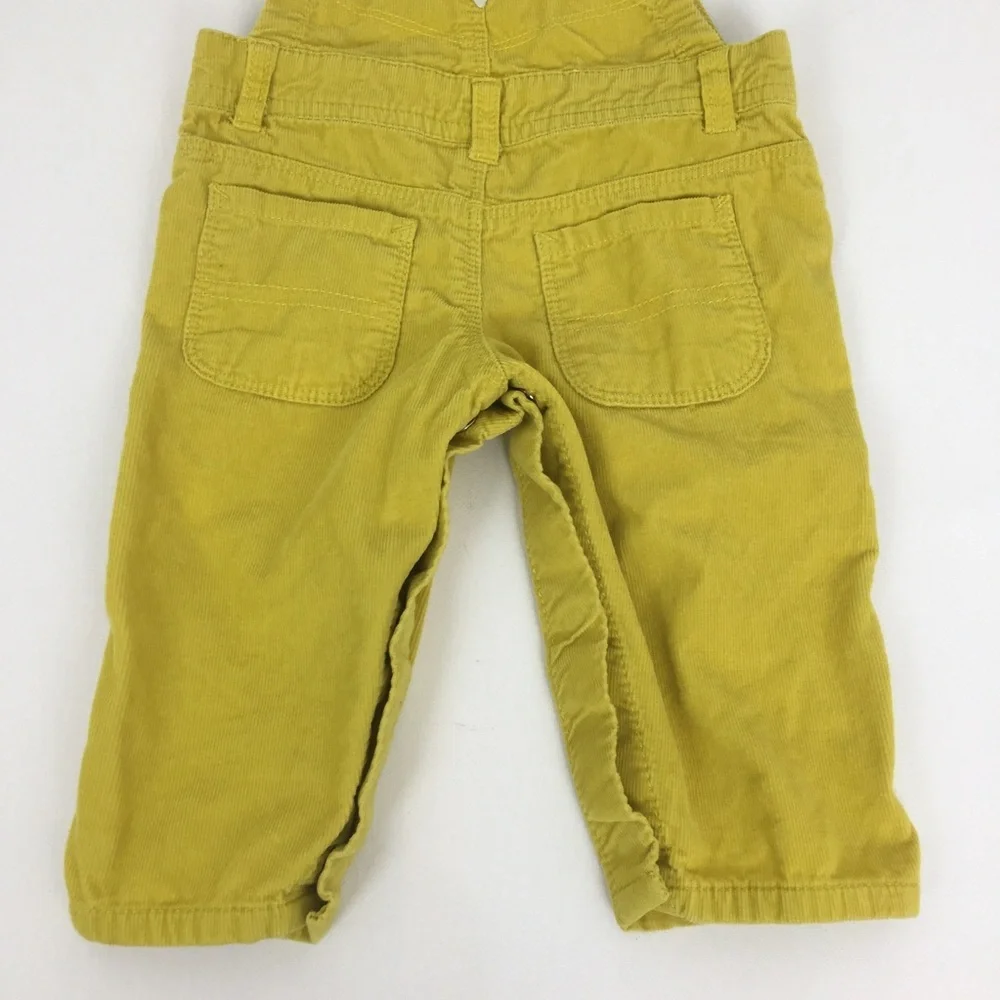 Oshkosh B’Gosh 1990’s Vintage Yellow Corduroy Overalls Kids Size 6 Months